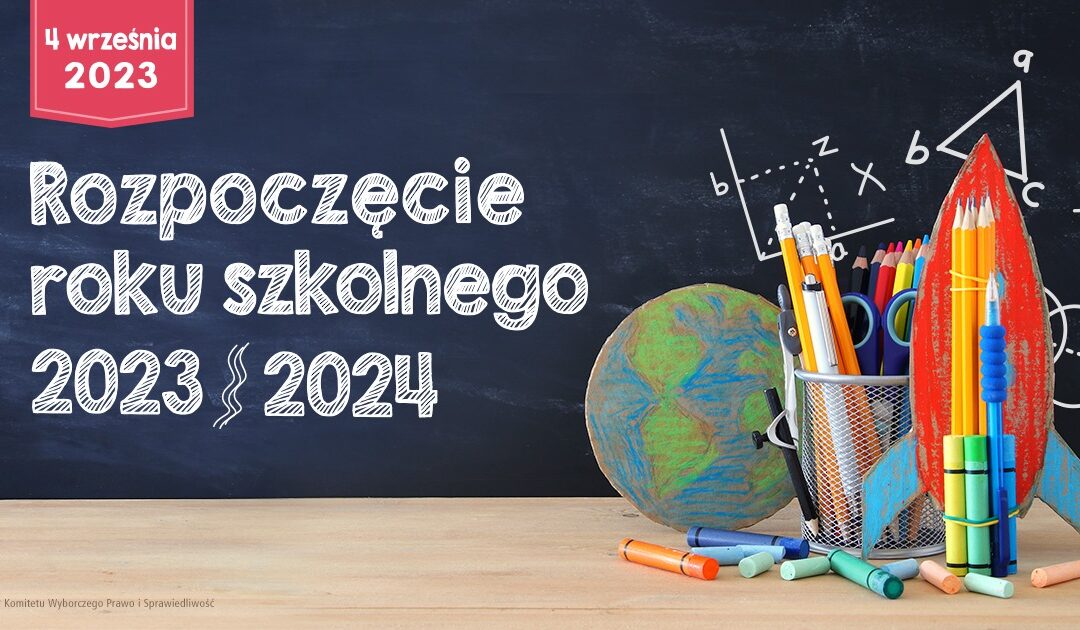 List z okazji rozpoczęcia roku szkolnego 2023/2024